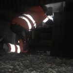 Hyvät tilat terassin alla |